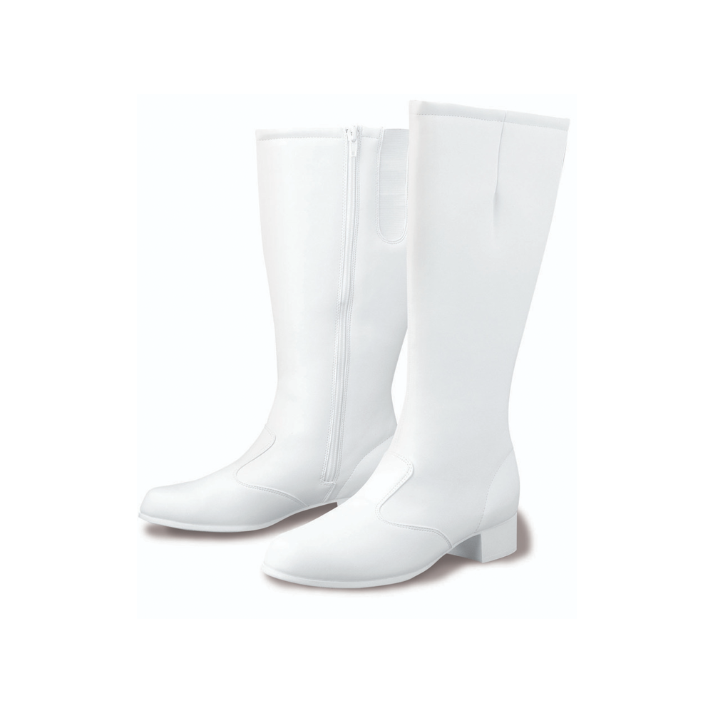 majorette boots white