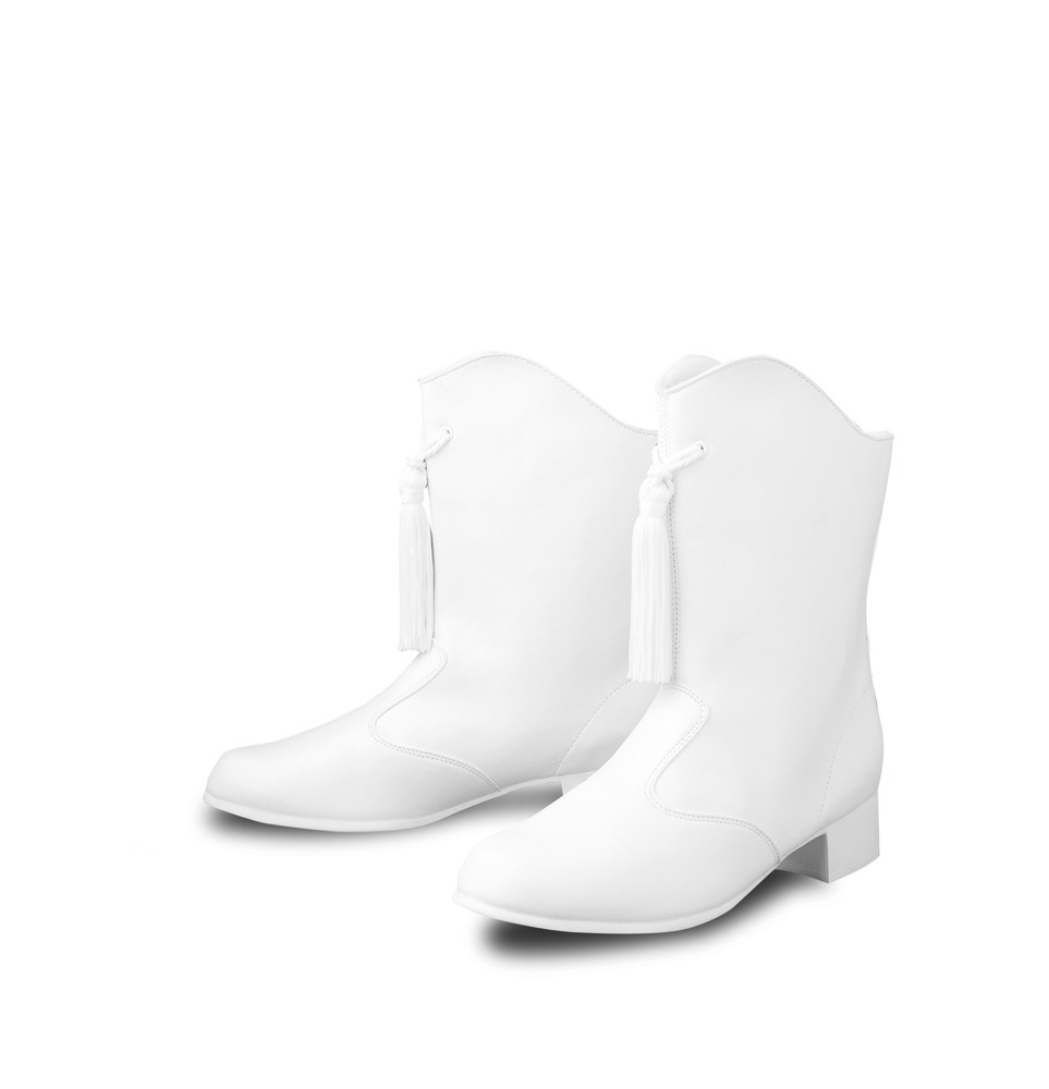 white majorette boots